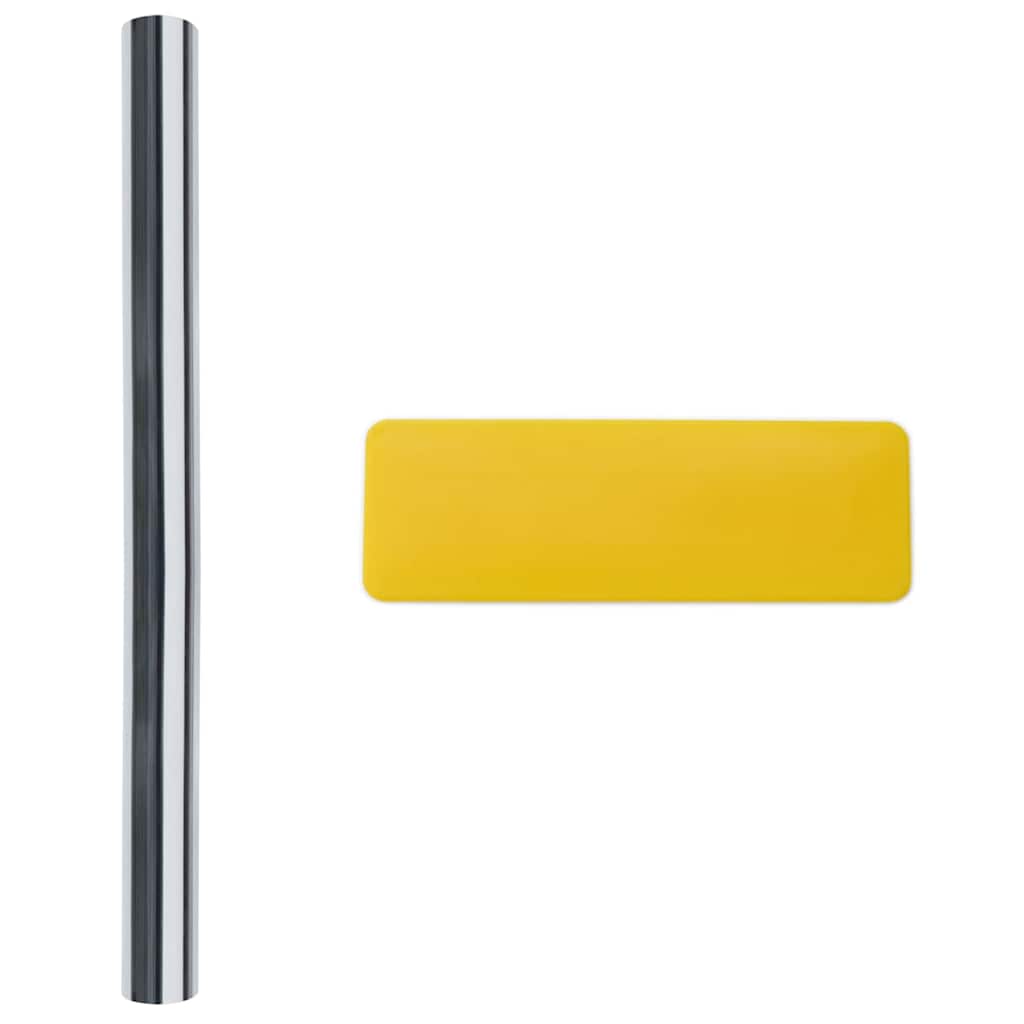 Static Reflective Solar Window Film Silver 90 x 1000 cm PVC